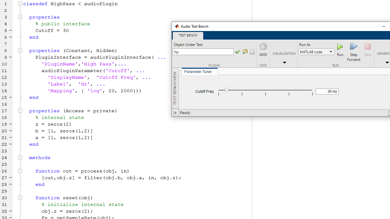 High Pass Filter Code