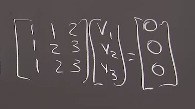 An <em>m</em> by <em>n</em> matrix <em>A</em> has <em>n</em> columns each in <strong>R</strong><sup>m</sup>. Capturing all combinations Av of these columns gives the column space – a subspace of <strong>R</strong><em><sup>m</sup></em>.