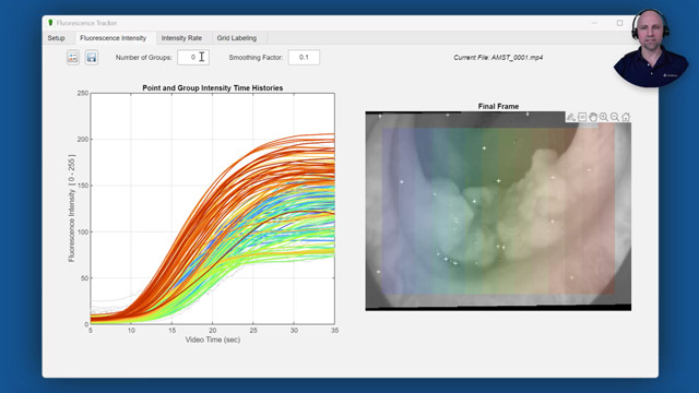 Use control point mapping to register and transform video frames, aligning each with a specified reference image (e.g., the initial video frame).