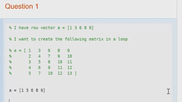 matrix in matlab