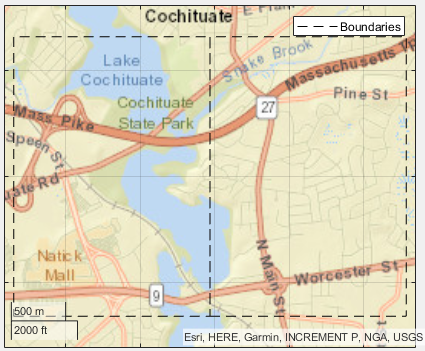 Two side-by-side map tiles