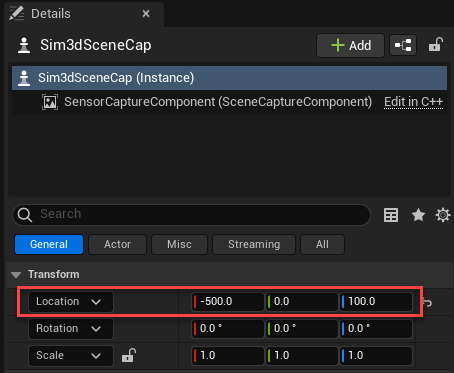 Unreal Editor set transformation values