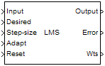 LMS Filter block