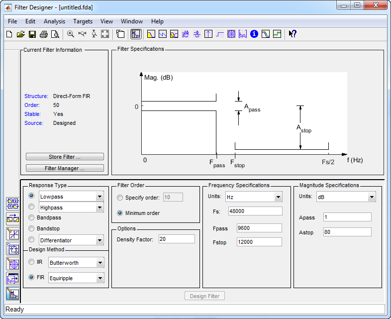 filter designs in minutes with filter designer