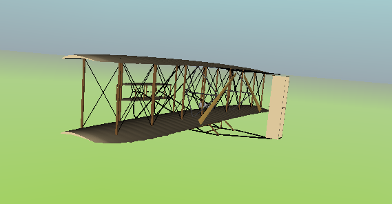 1903 Wright Flyer and Pilot with Simulink 3D Animation