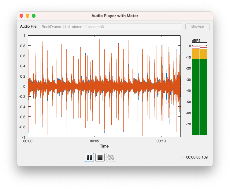 Create an App to Play and Visualize Audio Files