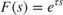 $$ F(s) = e^{\tau s} $$