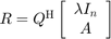 $R=Q^\mathrm{H}\left[\begin{array}{c}\lambda I_n\\A\end{array}\right]$