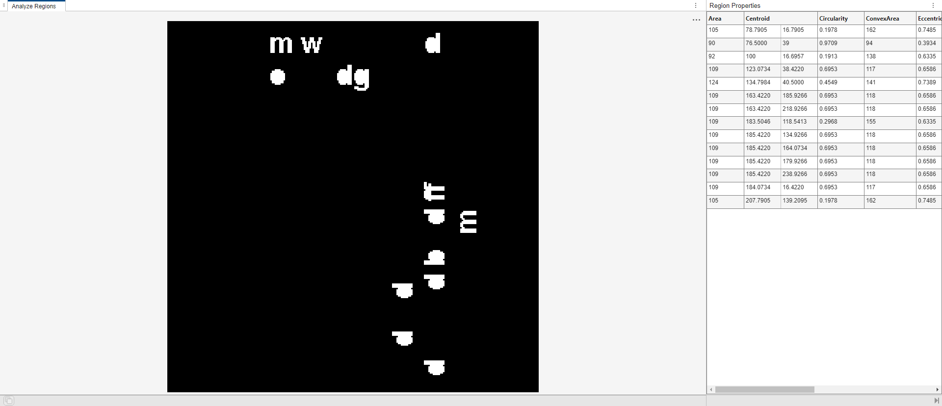 Filter Images on Properties Using Image Region Analyzer App
