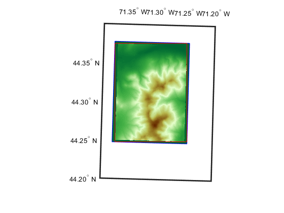 Unprojecting a Digital Elevation Model (DEM)