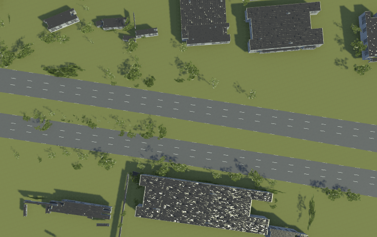 Generate RoadRunner Scene with Trees and Buildings Using Recorded Lidar Data