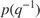 $p(q^{-1})$