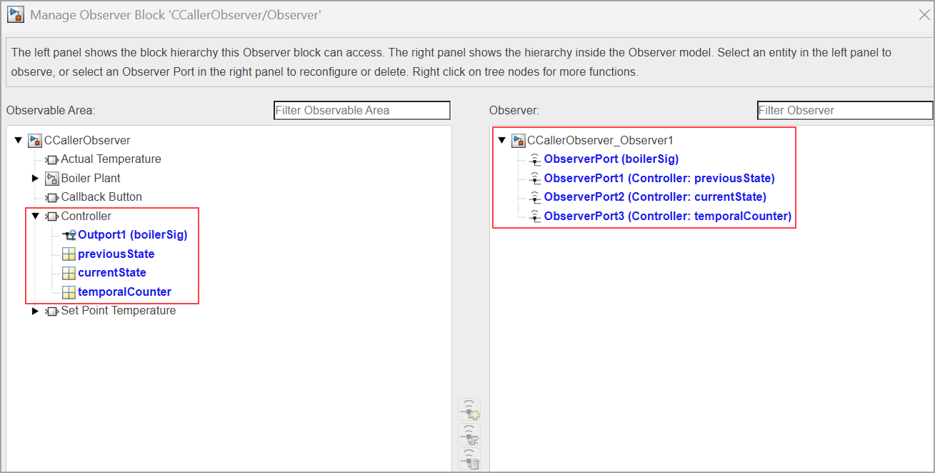 Observe C Caller Block Exported Global Variables Without Model Modification