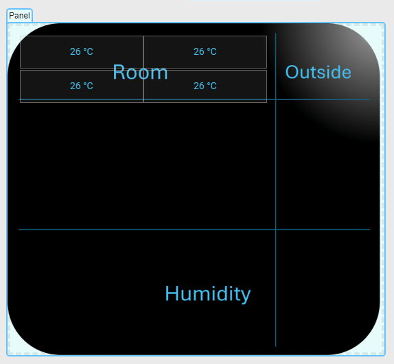 The panel is large enough that the background image is not vertically compressed.