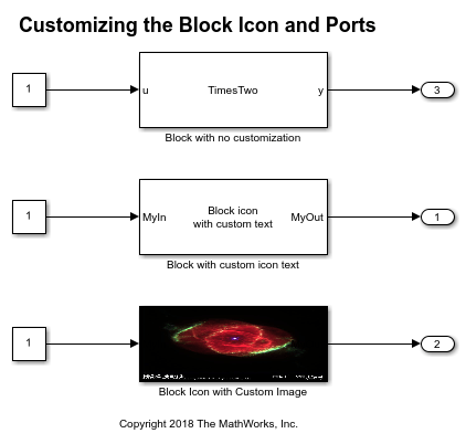 Customize MATLAB System Block Appearance