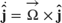 $$
\dot{\mathbf{\hat{j}}}=\overrightarrow{\Omega} \times \mathbf{\hat{j}}
$$