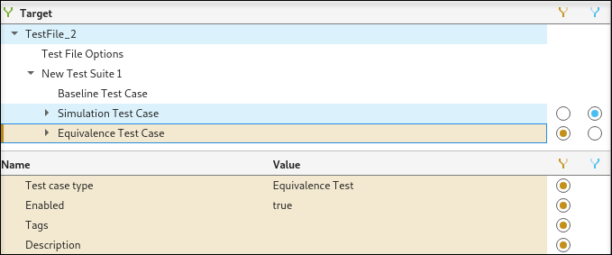 Radio button selection for adding content