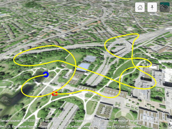 3D map of UAV log