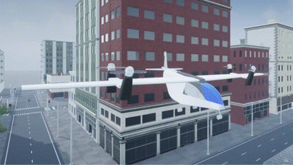 Visualize VTOL UAV Takeoff and Forward Transition