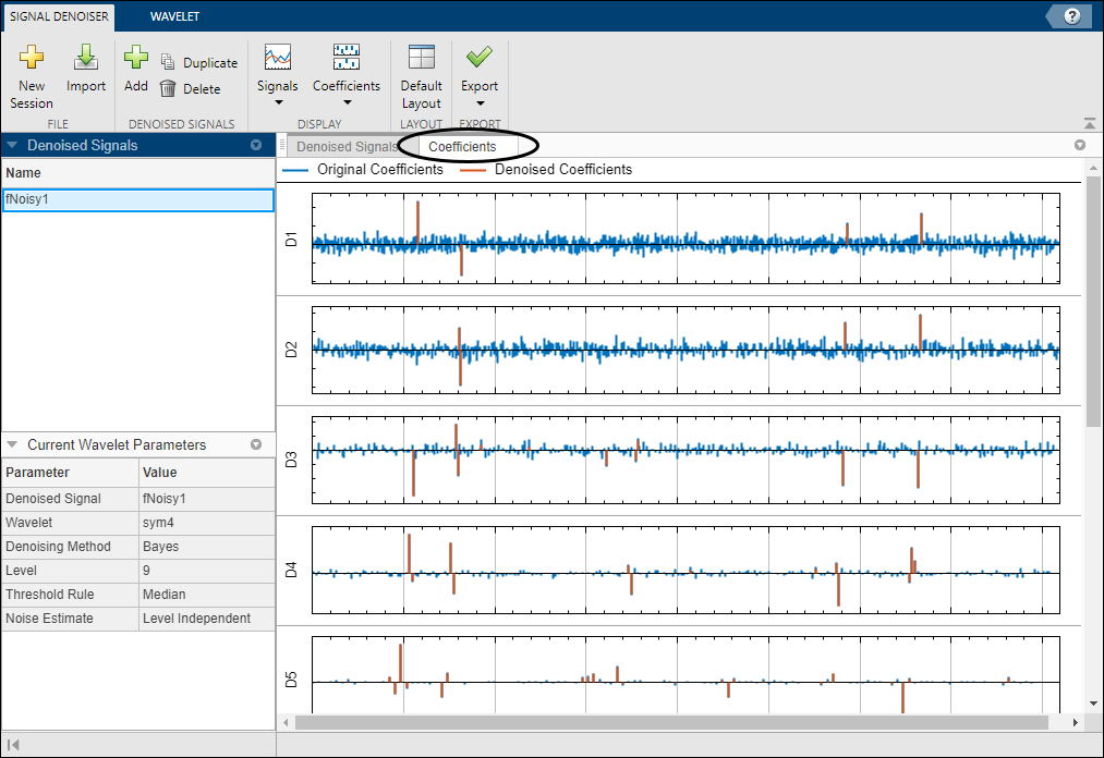 wavelet denoise