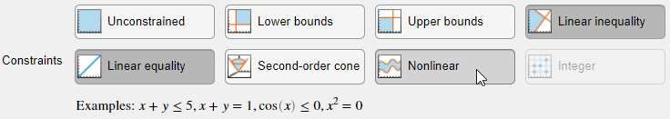 Include a nonlinear constraint.