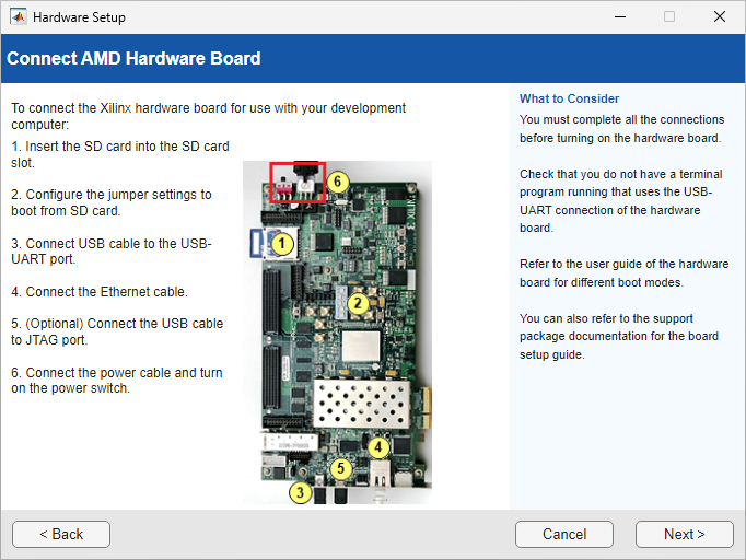 Connection for Hardware Boards