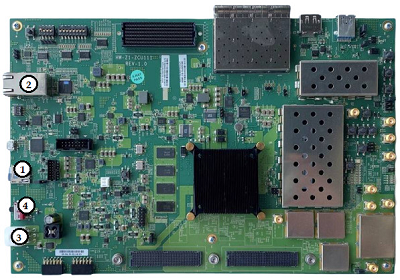 ZCU111 hardware board connections