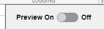 Preview switch in Image Acquisition Explorer