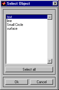 Select Object dialog box
