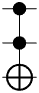 Symbol of CCNOT gate