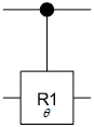 Symbol of controlled R1 gate