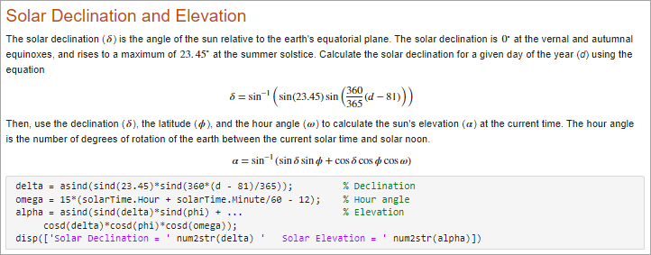 Insert Equations into the Live Editor MATLAB Simulink