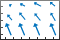 Cartesian grid with plotted arrows