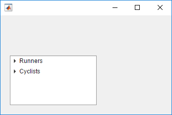 Tree UI component with two collapsed nodes