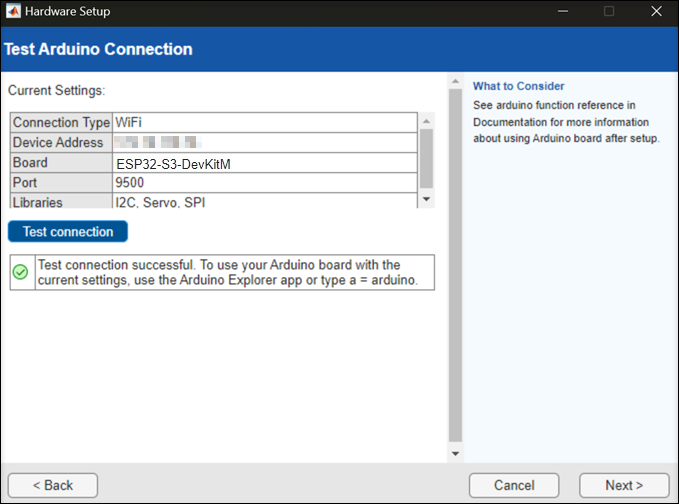 Test ESP32 WiFi connection