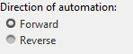 Forward automation direction icon