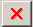 Delete icon, depicted by a red X