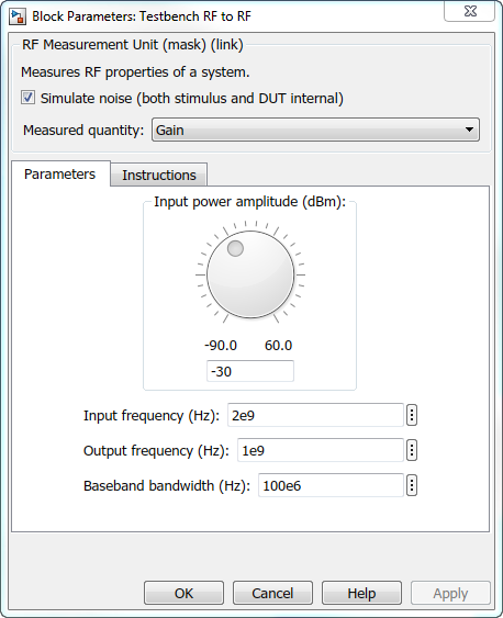 RF Measurement Unit mask