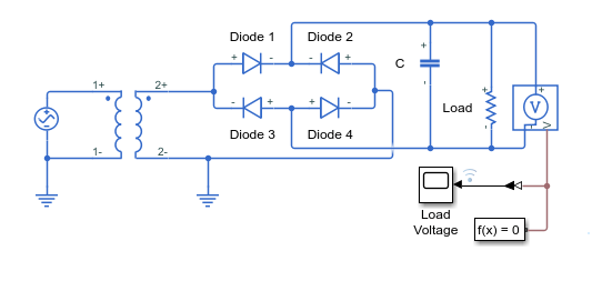 Baseline model of a full-wave bridge rectifier.