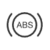 Anti-Lock Brake System icon: a circle labeled "ABS" in a set of parentheses
