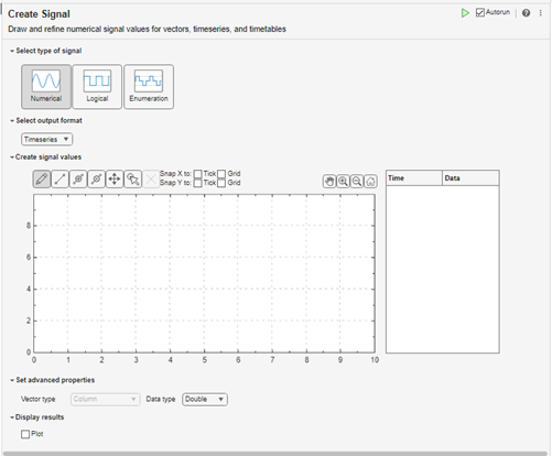 Create Signal task in Live Editor