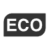 Eco Mode icon: a solid leaf shape labeled "ECO"