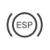 Electronic Stability icon: a circle labeled "ESP" in a set of parentheses