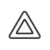 Hazards icon: the outline of a warning triangle
