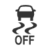 Stability Control Off icon: the silhouette of a car with wavy lines behind it to represent the car slipping, and the word "OFF" underneath