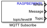 MQTT Subscribe block