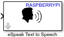 eSpeak Text to Speech block icon