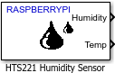 HTS221 Humidity Sensor block icon