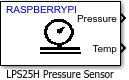 LPS25h Pressure Sensor block