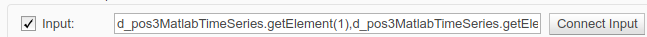 Input parameter in the Configuration parameter dialog with field filled in after changes are applied